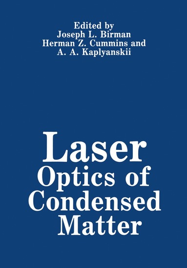 bokomslag Laser Optics of Condensed Matter