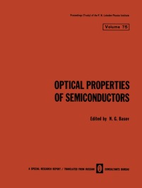 bokomslag Optical Properties of Semiconductors