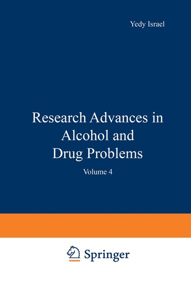 bokomslag Research Advances in Alcohol and Drug Problems