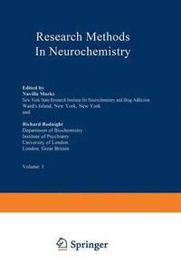 bokomslag Research Methods in Neurochemistry