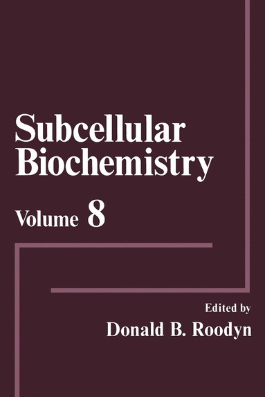 bokomslag Subcellular Biochemistry