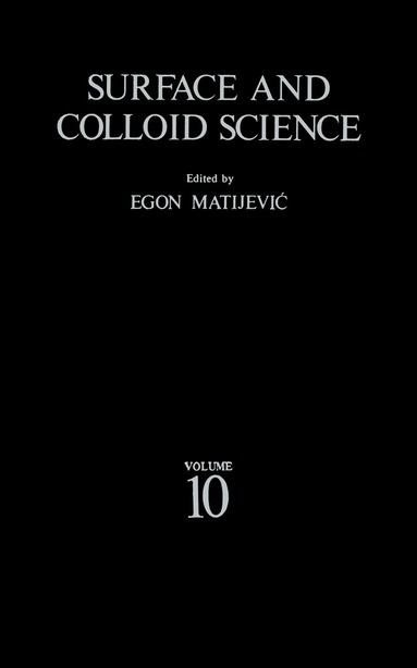 bokomslag Surface and Colloid Science