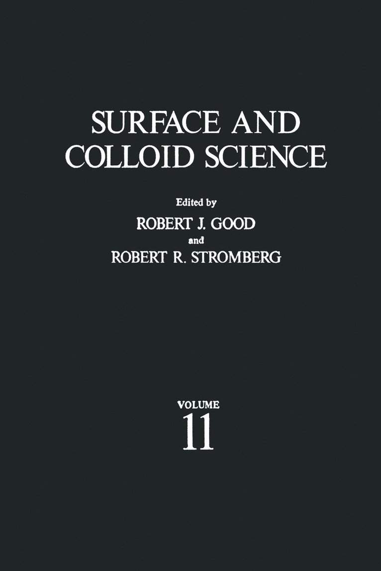 Surface and Colloid Science 1