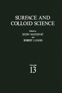 bokomslag Surface and Colloid Science