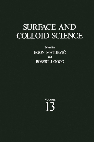 bokomslag Surface and Colloid Science