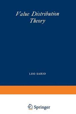 L. Sario, K. Noshiro - Value Distribution Theory, Häftad