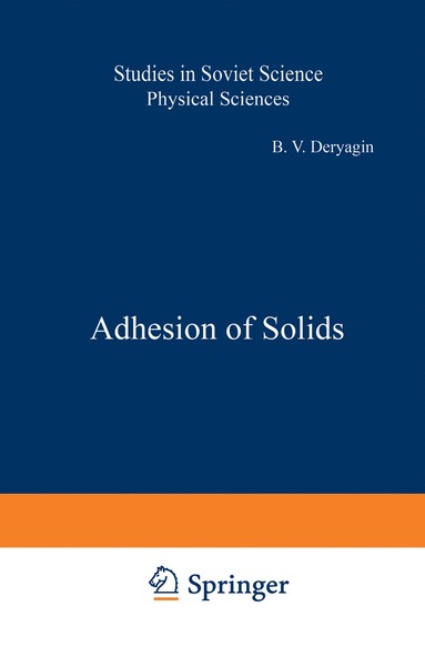 bokomslag Adhesion of Solids