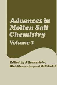 bokomslag Advances in Molten Salt Chemistry