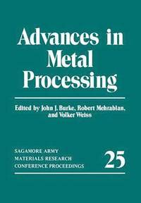 bokomslag Advances in Metal Processing