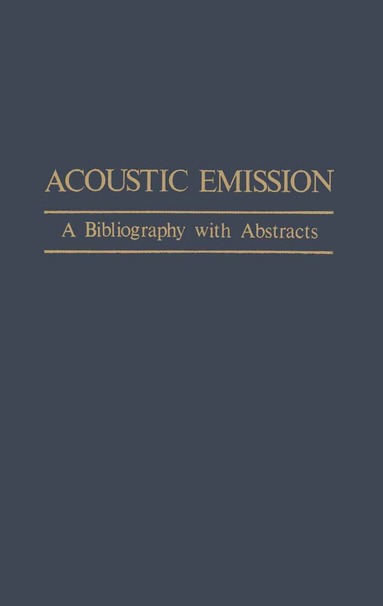 bokomslag Acoustic Emission