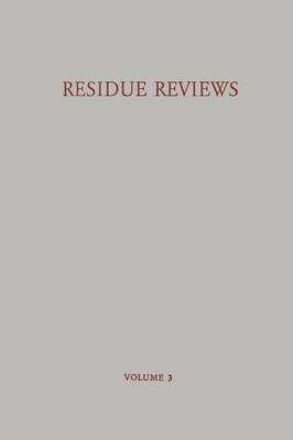 Residue Reviews / Rckstands-Berichte 1