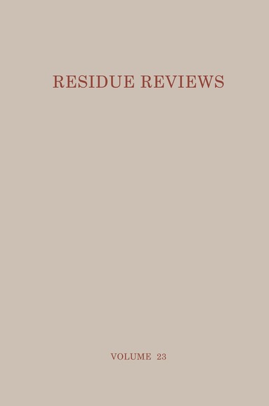 bokomslag Residue Reviews