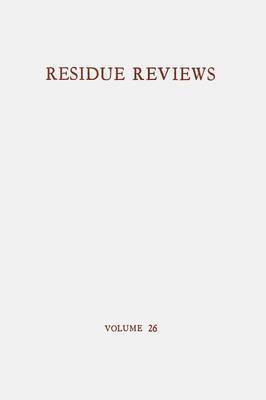 Residue Reviews / Rckstands-Berichte 1