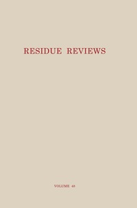 bokomslag Residue Reviews