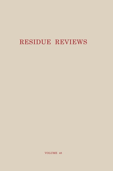 bokomslag Residue Reviews