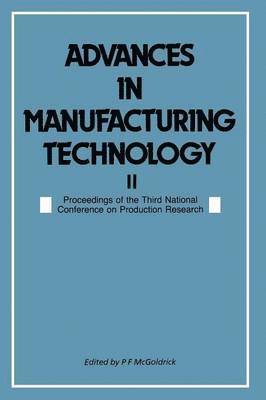 Advances in Manufacturing Technology II 1