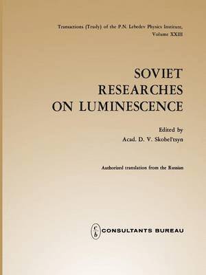 Soviet Researches on Luminescence