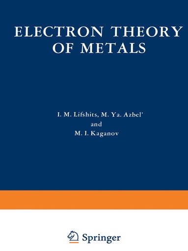 bokomslag Electron Theory of Metals