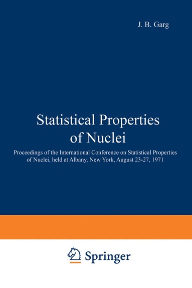 bokomslag Statistical Properties of Nuclei