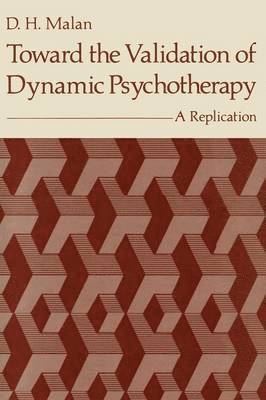 bokomslag Toward the Validation of Dynamic Psychotherapy