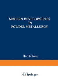 bokomslag Modern Developments in Powder Metallurgy