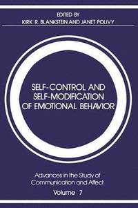 bokomslag Self-Control and Self-Modification of Emotional Behavior