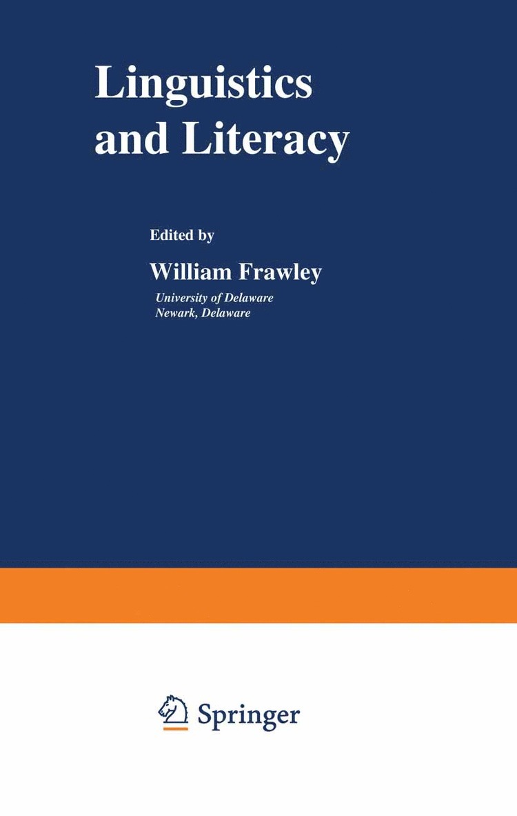 Linguistics and Literacy 1