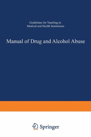 bokomslag Manual of Drug and Alcohol Abuse