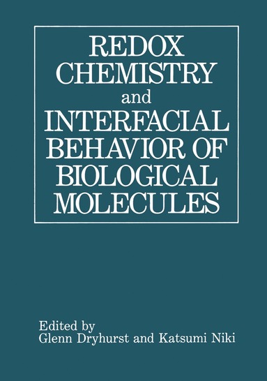 bokomslag Redox Chemistry and Interfacial Behavior of Biological Molecules