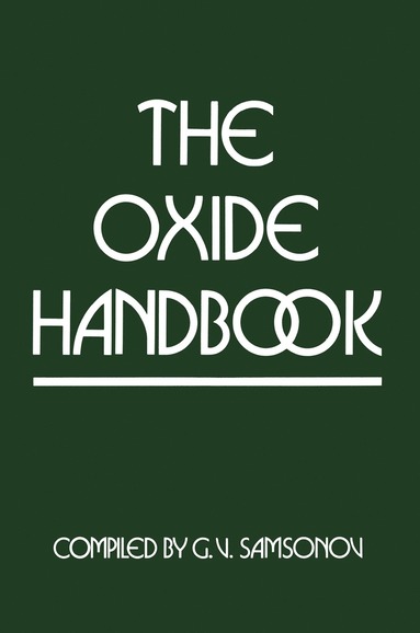 bokomslag Oxide Handbook