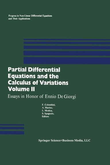 bokomslag Partial Differential Equations and the Calculus of Variations