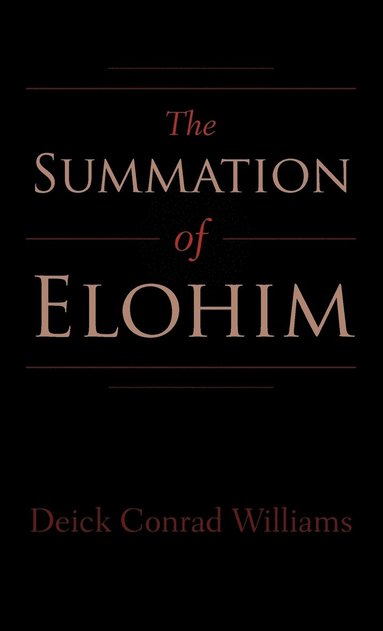 bokomslag The Summation of Elohim