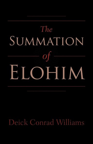 bokomslag The Summation of Elohim