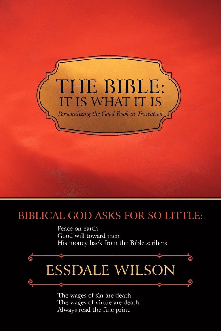 Bible; It Is What It Is 1