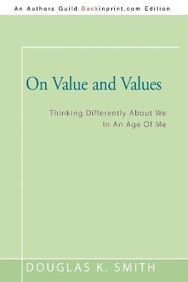 bokomslag On Value and Values