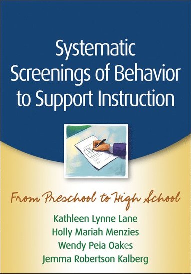 bokomslag Systematic Screenings of Behavior to Support Instruction