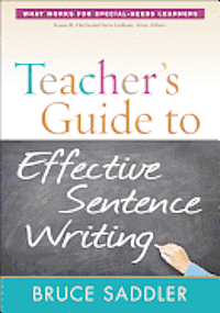 bokomslag Teacher's Guide to Effective Sentence Writing