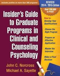 bokomslag Insider's Guide to Graduate Programs in Clinical and Counseling Psychology