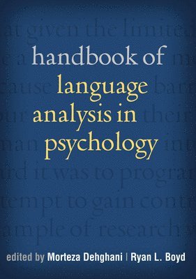 Handbook of Language Analysis in Psychology 1