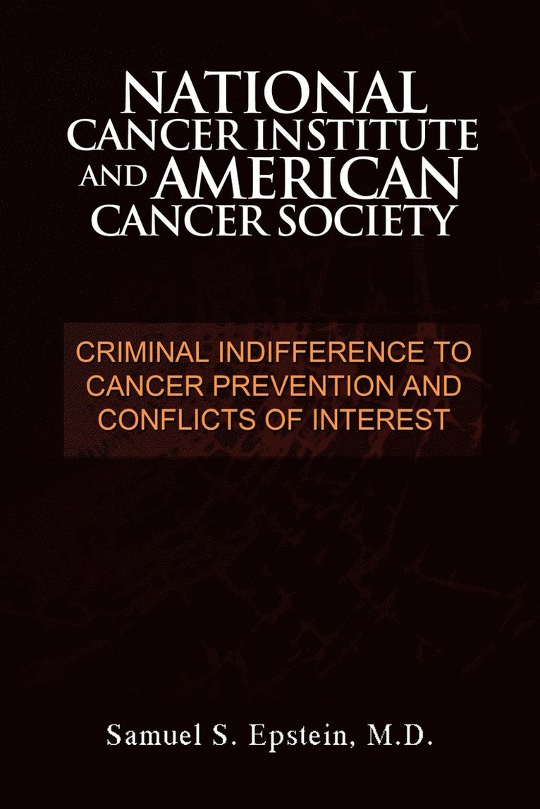 NATIONAL CANCER INSTITUTE and AMERICAN CANCER SOCIETY 1