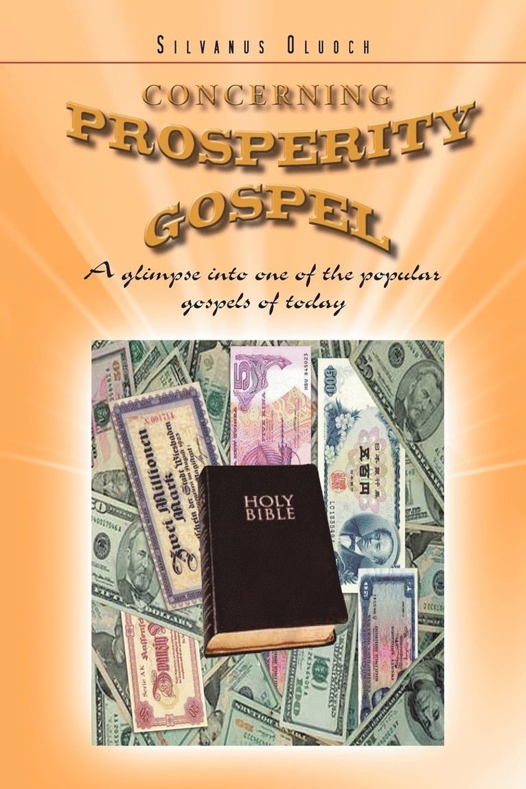 Concerning Prosperity Gospel 1