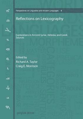 Society of Biblical Literature - Reflections on Lexicography, Inbunden