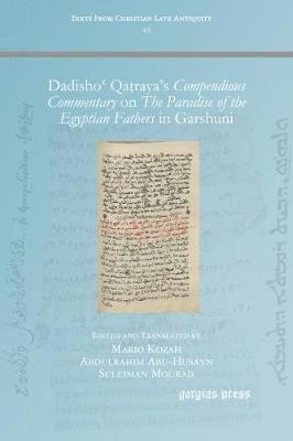 bokomslag Dadisho Qarayas Compendious Commentary on The Paradise of the Egyptian Fathers