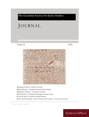 Amir Harrak - Journal of the Canadian Society for Syriac Studies 18, Häftad