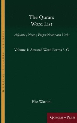 Elie Wardini - Quran: Word List (Volume 1), Inbunden