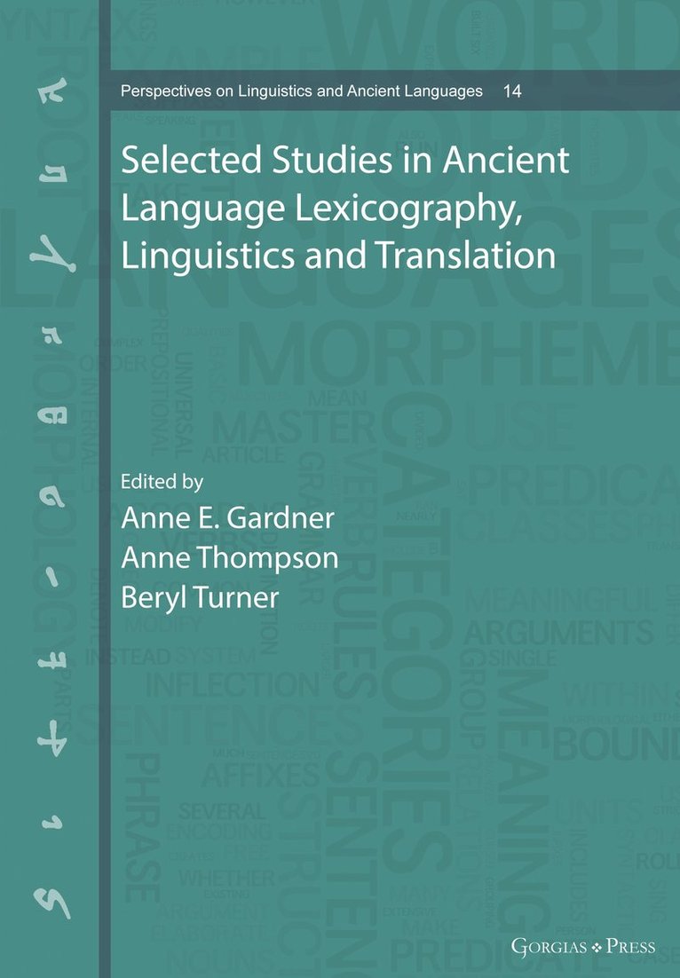 Lexicography, Translation, and Text-Critical Matters in Hebrew, Greek, and Syriac 1