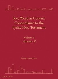 bokomslag Key Word in Context Concordance to the Syriac New Testament