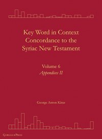 bokomslag Key Word in Context Concordance to the Syriac New Testament