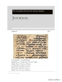 bokomslag Journal of the Canadian Society for Syriac Studies 23