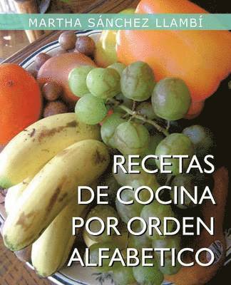 bokomslag Recetas de Cocina Por Orden Alfabetico